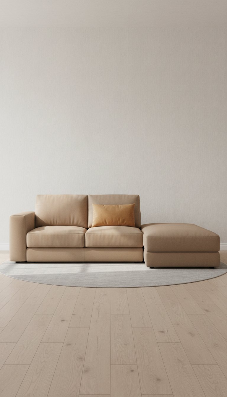 Modular Three-Seater Sofa with Performance Fabric